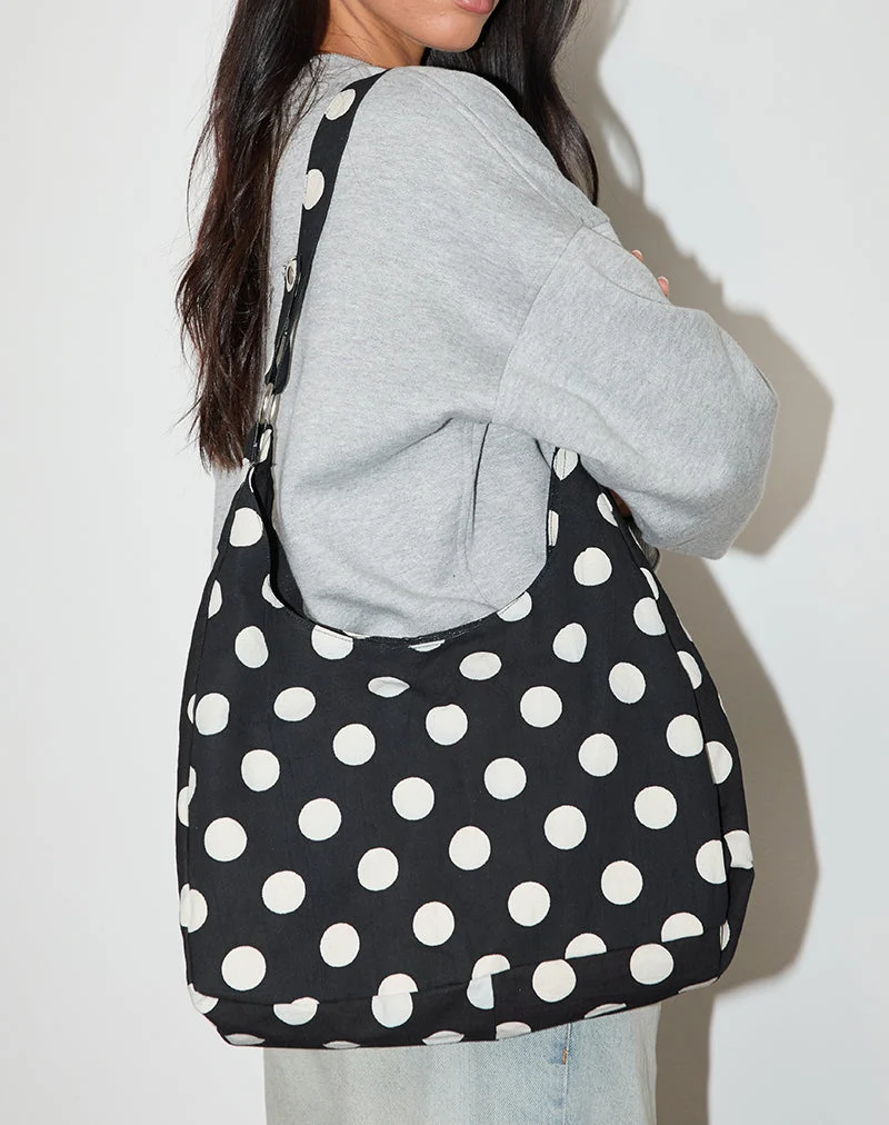 Aimi Tasche in Large Polka Schwarz