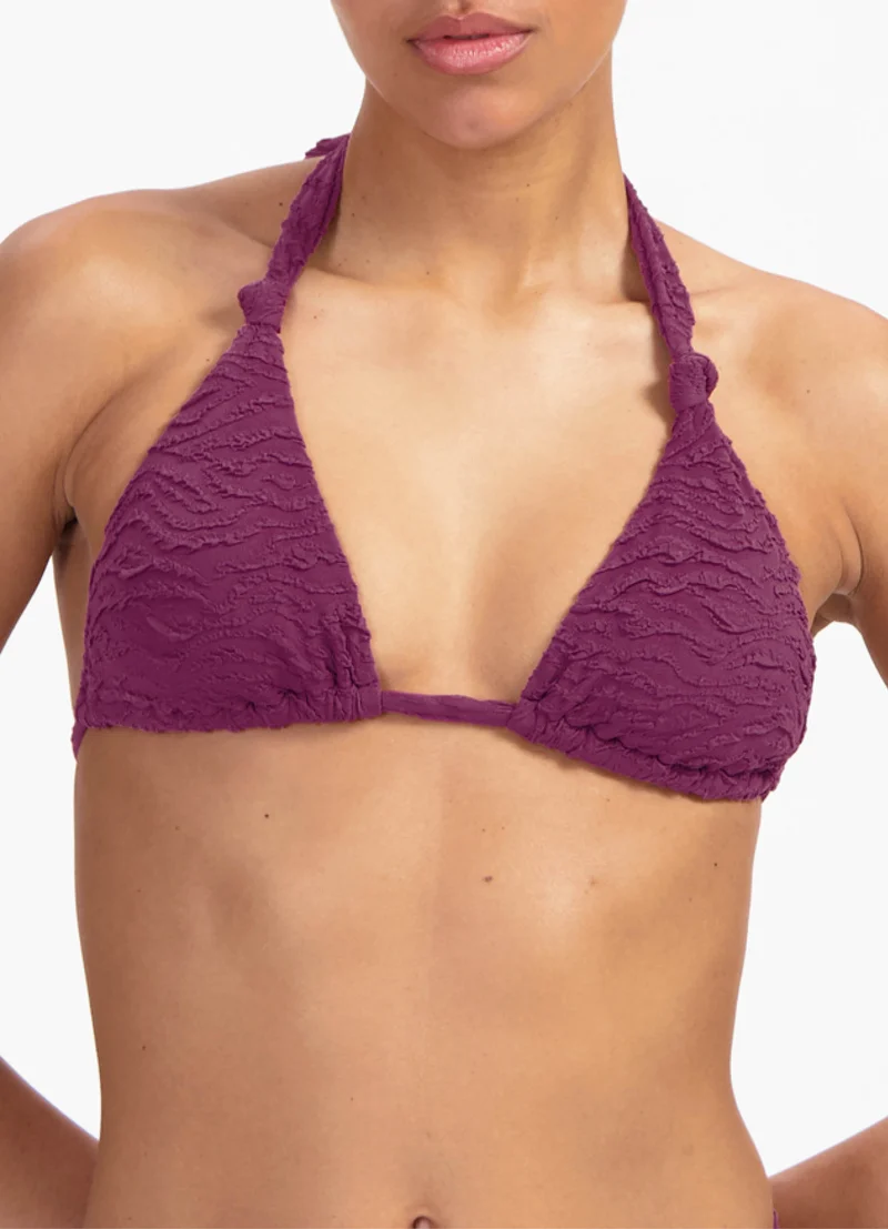 Bright Plum triangel bikinitop