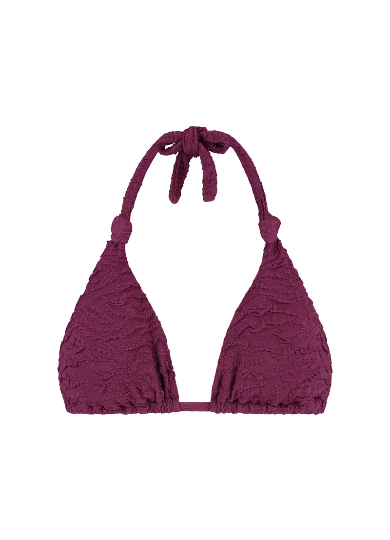 Bright Plum triangel bikinitop