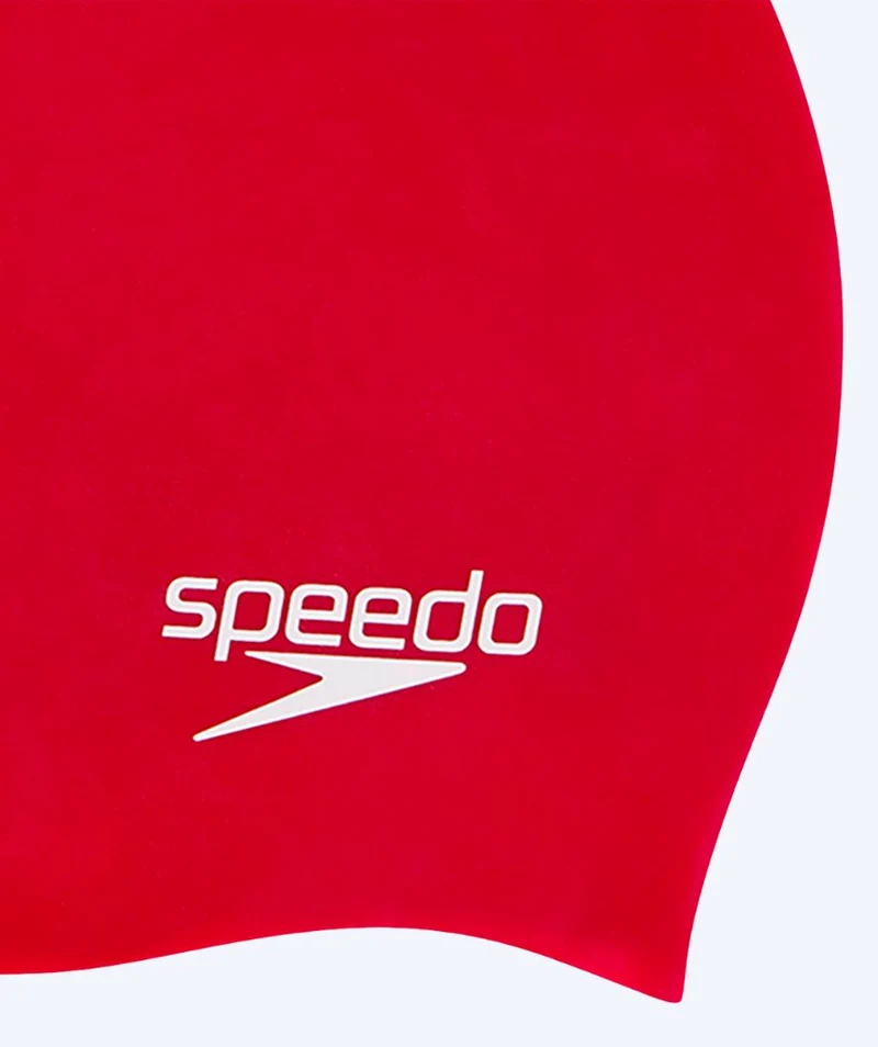 Speedo Badekappe für Junioren (6-16) - Plain - Rot