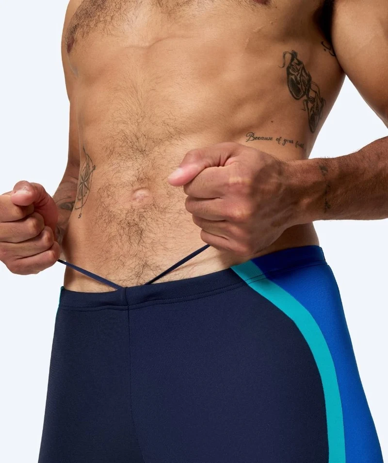 Speedo lange Badehose für Herren - Solid Splice - Dunkelblau/Hellblau