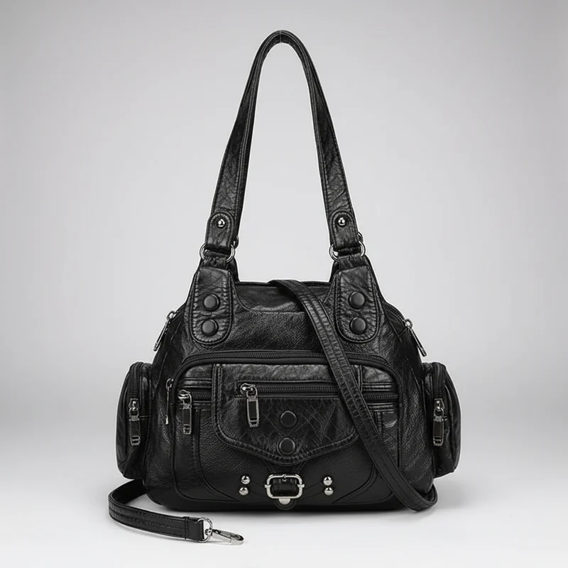 Luxuriöse Damen-Umhängetasche aus Leder – Hochwertige, weiche Leder-Schultertasche