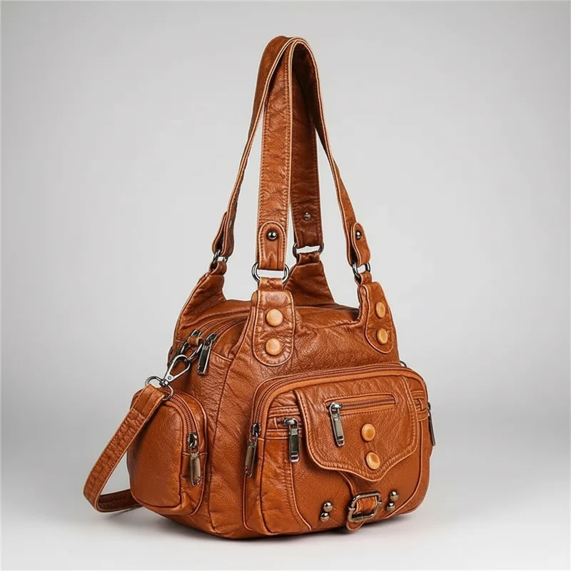 Luxuriöse Damen-Umhängetasche aus Leder – Hochwertige, weiche Leder-Schultertasche