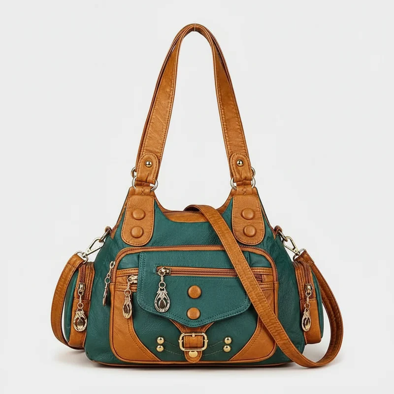 Luxuriöse Damen-Umhängetasche aus Leder – Hochwertige, weiche Leder-Schultertasche