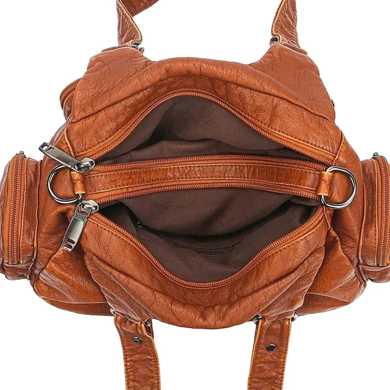 Luxuriöse Damen-Umhängetasche aus Leder – Hochwertige, weiche Leder-Schultertasche