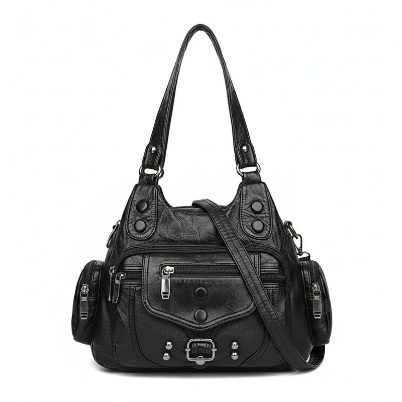 Luxuriöse Damen-Umhängetasche aus Leder – Hochwertige, weiche Leder-Schultertasche