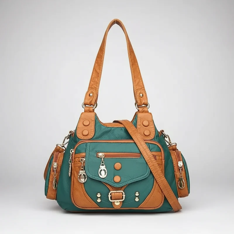 Luxuriöse Damen-Umhängetasche aus Leder – Hochwertige, weiche Leder-Schultertasche