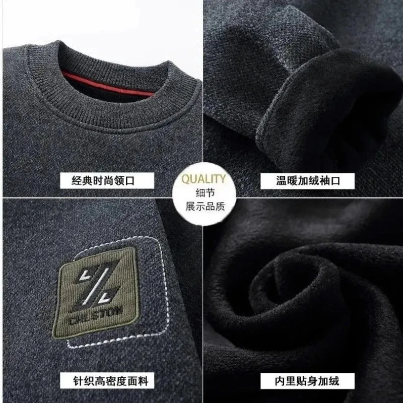 Herren-Strickpullover mit Fleecefutter – Gemütlicher Komfort für Herbst und Winter