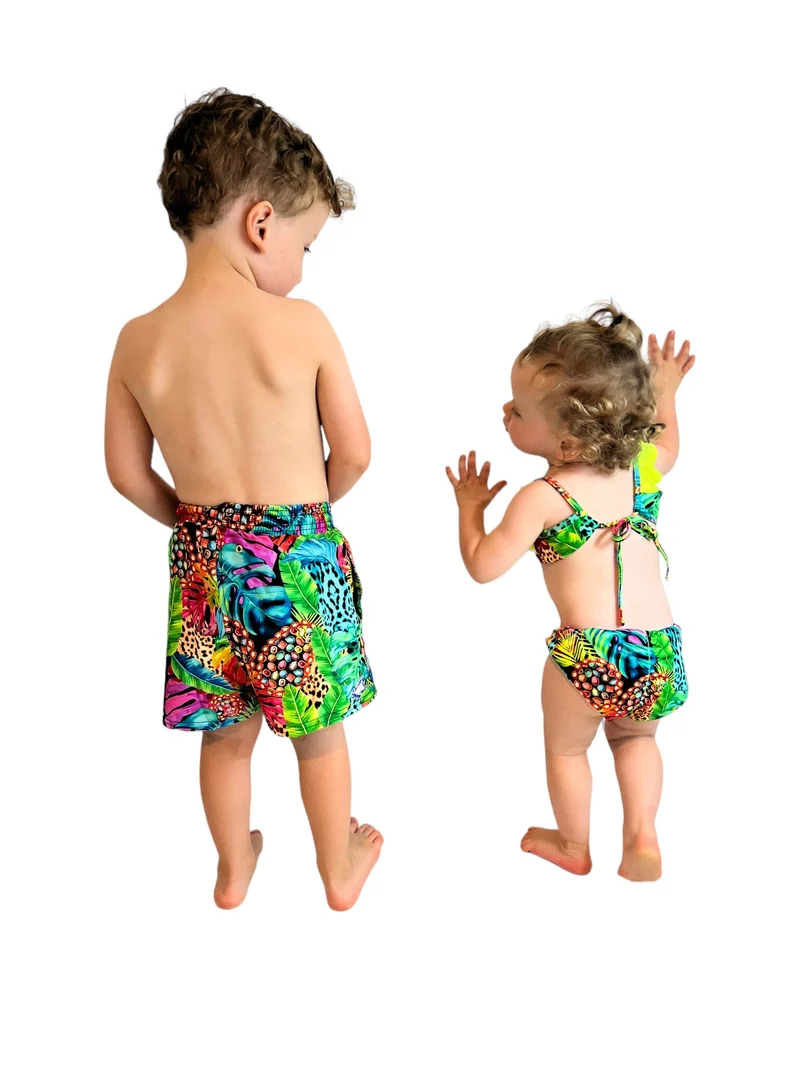 Tropical Jongens Zwembroekje - Matching Kinder Badmode