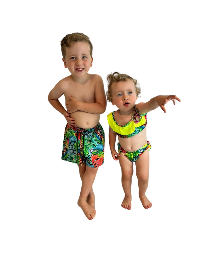 Tropical Jongens Zwembroekje - Matching Kinder Badmode