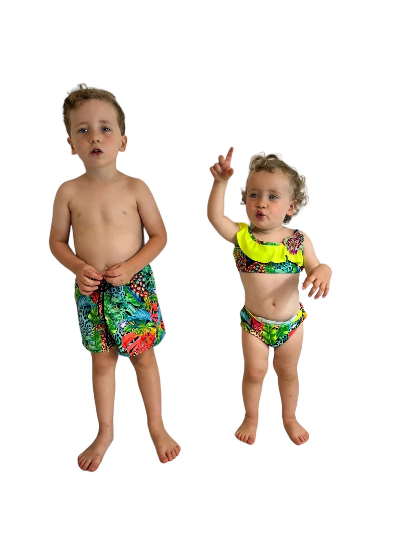 Tropical Meisjes Bikini - Zomerse Kinder Badmode