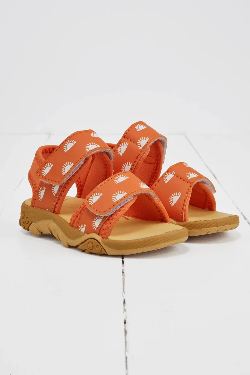 Grass & Air Sandaler til Børn Orange Med Farveskift