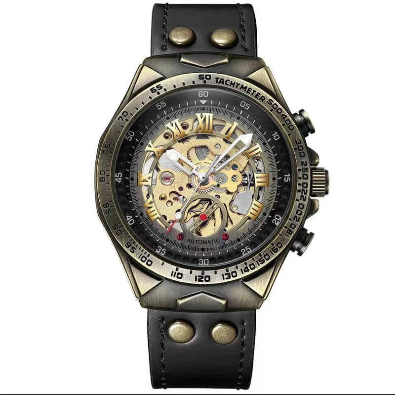 Verleihen Sie Ihrem Stil mit der wasserdichten mechanischen Herrenuhr das gewisse Extra.
