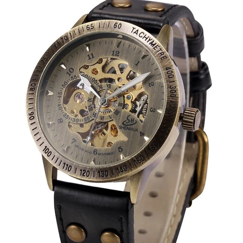Verleihen Sie Ihrem Stil mit der wasserdichten mechanischen Herrenuhr das gewisse Extra.