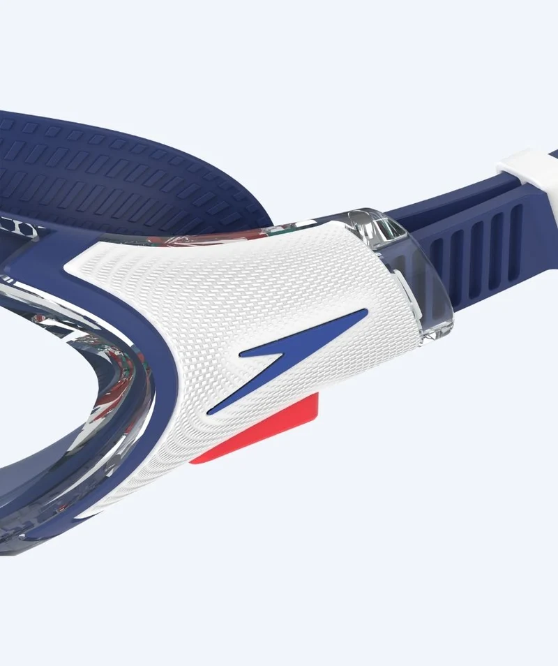 Speedo Schwimmbrillen mit Sehstärke für Kurzsichtige Erwachsene - (-1.5) – (-6.0) - Biofuse 2.0 - Dunkelblau/Klar