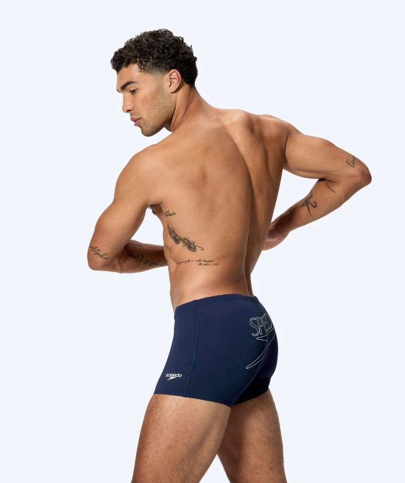 Speedo Aquashorts für Herren - Endurance Logo - Dunkelblau