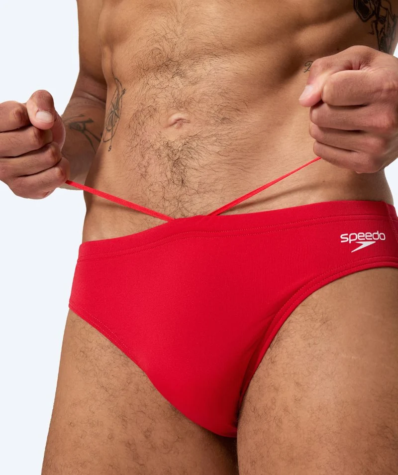 Speedo Badeslip für Herren - Endurance Logo - Rot