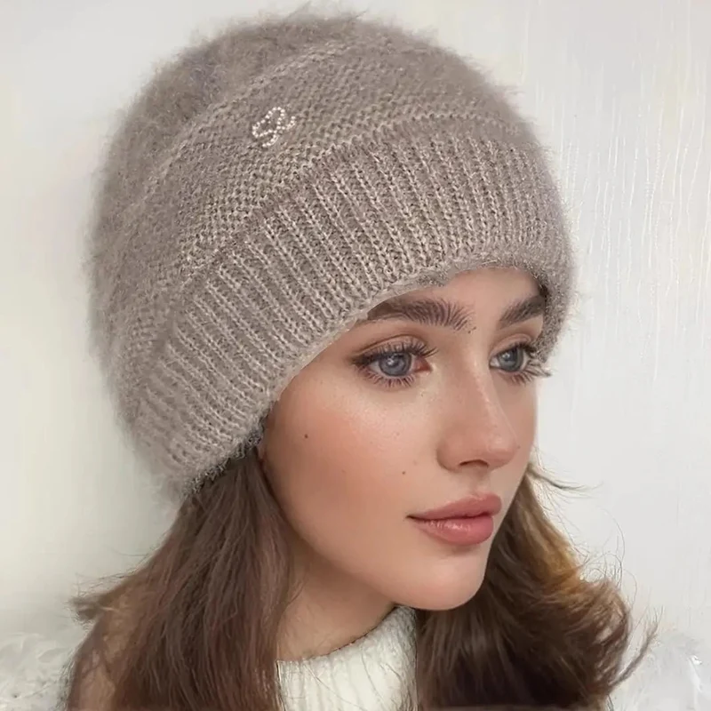 Kuschelige Damen-Winterstrickmütze für ultimative Wärme und Stil