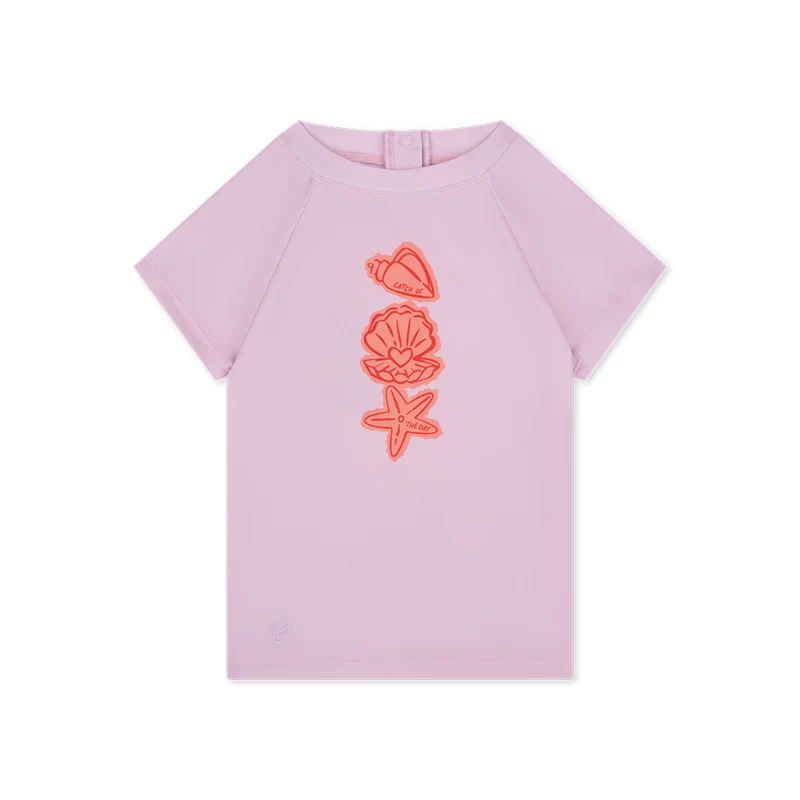 Swimming T-Shirt Short Sleeves - Pink - Coastal Charm