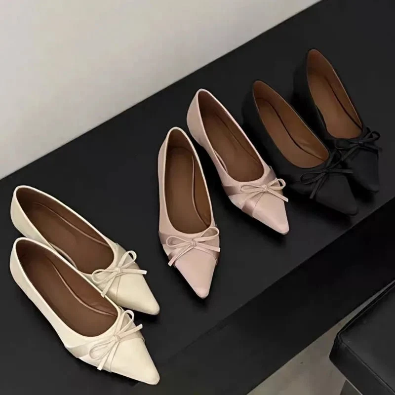Ballerinas mit spitzer Zehenpartie – Mary Jane Schuhe mit weicher Sohle für Damen