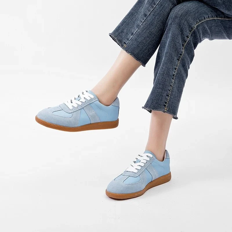 Damen-Sneaker aus echtem Leder, lässige Frühlingsschuhe