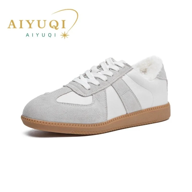 Damen-Sneaker aus echtem Leder, lässige Frühlingsschuhe