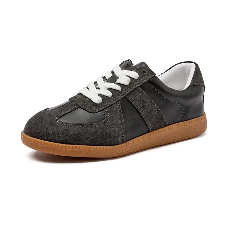 Damen-Sneaker aus echtem Leder, lässige Frühlingsschuhe