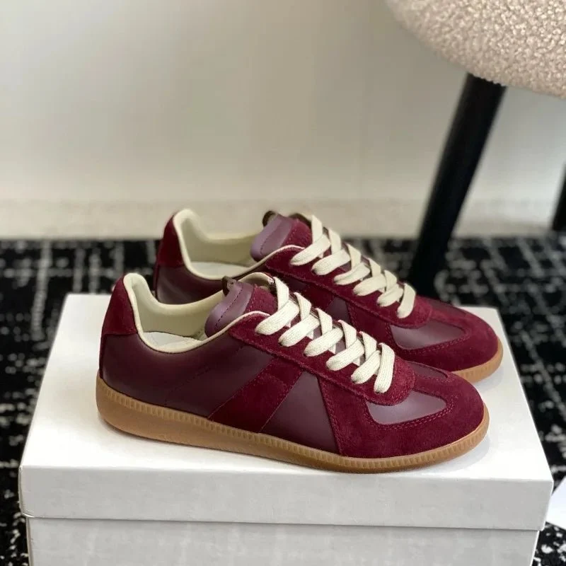 Damen-Sneaker aus echtem Leder, lässige Frühlingsschuhe
