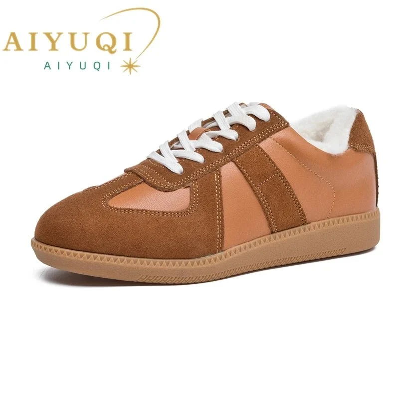 Damen-Sneaker aus echtem Leder, lässige Frühlingsschuhe