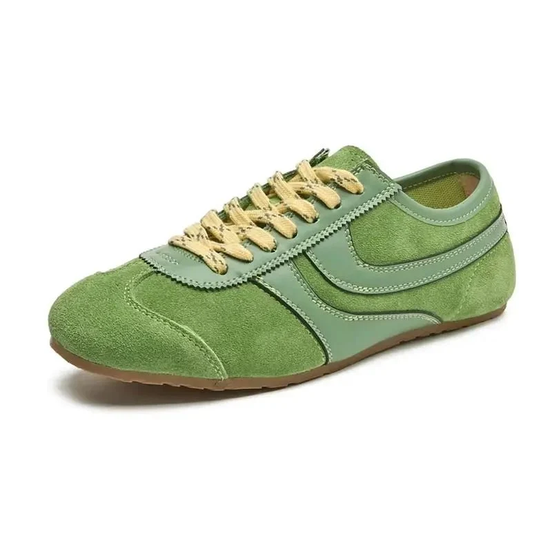 Retro-Sneaker für Damen aus echtem Leder – Trainingsschuhe in großen Größen