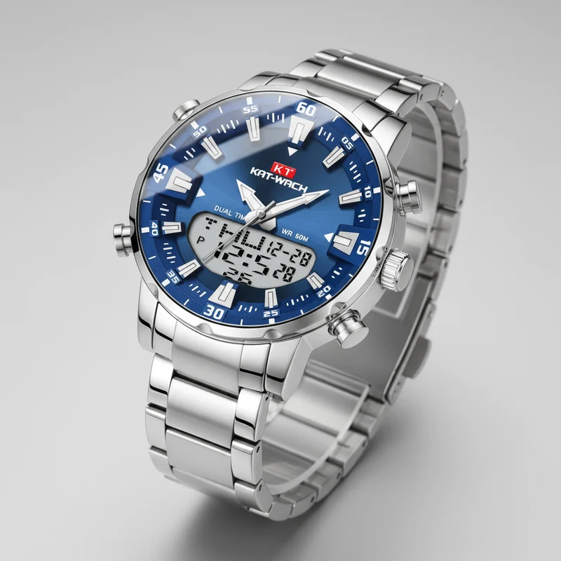 KAT-WACH Herren Luxus-Quarzuhr, wasserdicht, 2024 - Hochwertige digitale Armbanduhr