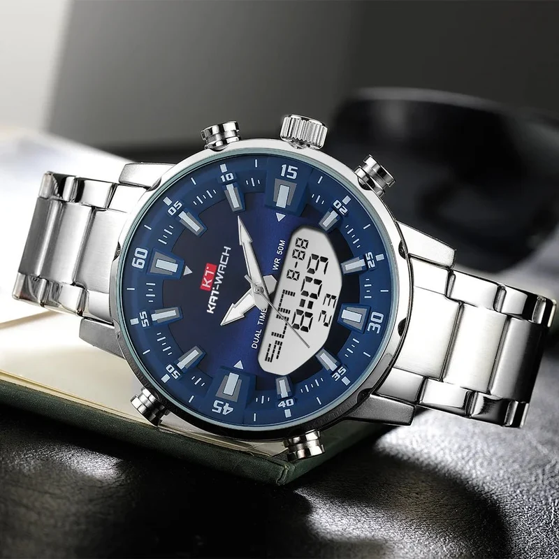 KAT-WACH Herren Luxus-Quarzuhr, wasserdicht, 2024 - Hochwertige digitale Armbanduhr