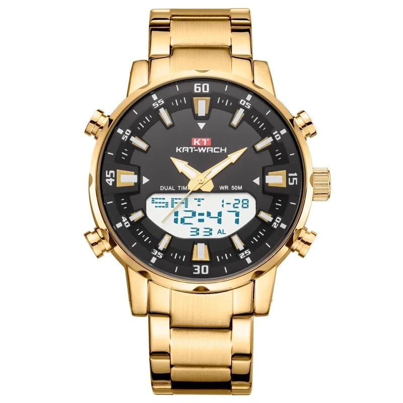 KAT-WACH Herren Luxus-Quarzuhr, wasserdicht, 2024 - Hochwertige digitale Armbanduhr