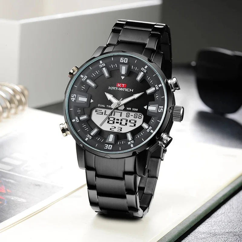 KAT-WACH Herren Luxus-Quarzuhr, wasserdicht, 2024 - Hochwertige digitale Armbanduhr