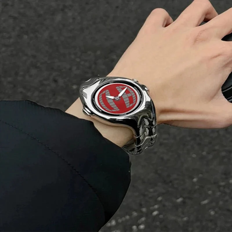Verdrehte, wasserdichte Quarzuhr für Herren – Digitale, wasserdichte Armbanduhr