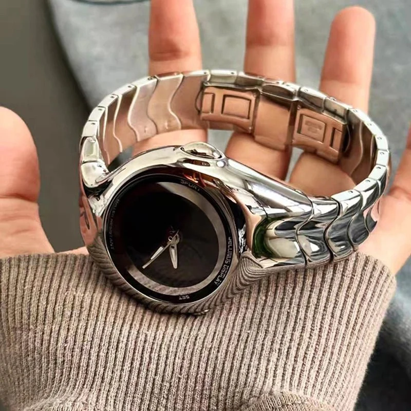 Verdrehte, wasserdichte Quarzuhr für Herren – Digitale, wasserdichte Armbanduhr