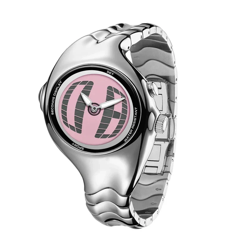 Verdrehte, wasserdichte Quarzuhr für Herren – Digitale, wasserdichte Armbanduhr