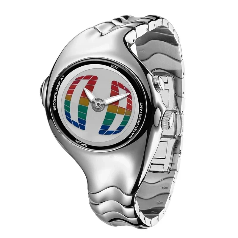 Verdrehte, wasserdichte Quarzuhr für Herren – Digitale, wasserdichte Armbanduhr