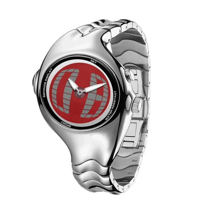 Verdrehte, wasserdichte Quarzuhr für Herren – Digitale, wasserdichte Armbanduhr