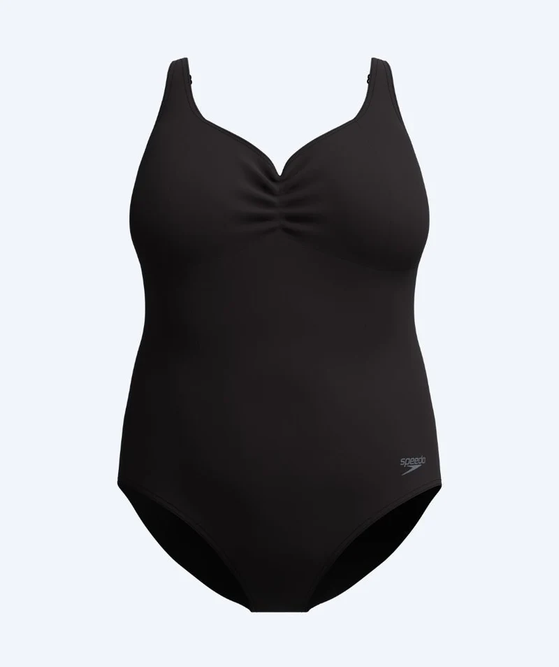 Speedo Badeanzug für Damen in Plus Size - Shaping AquaNite - Schwarz
