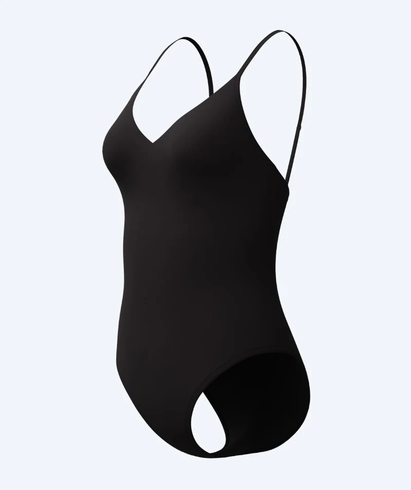 Speedo Badeanzug für Damen - Solid V-Neck - Schwarz