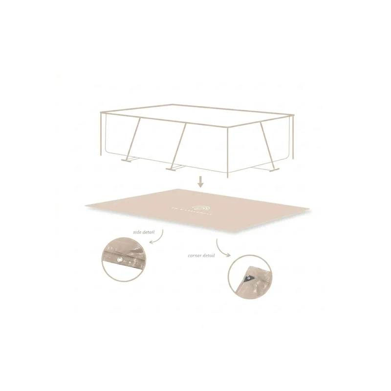 Ground Cover For Pool - Beige - Essence - 300 x 200 cm
