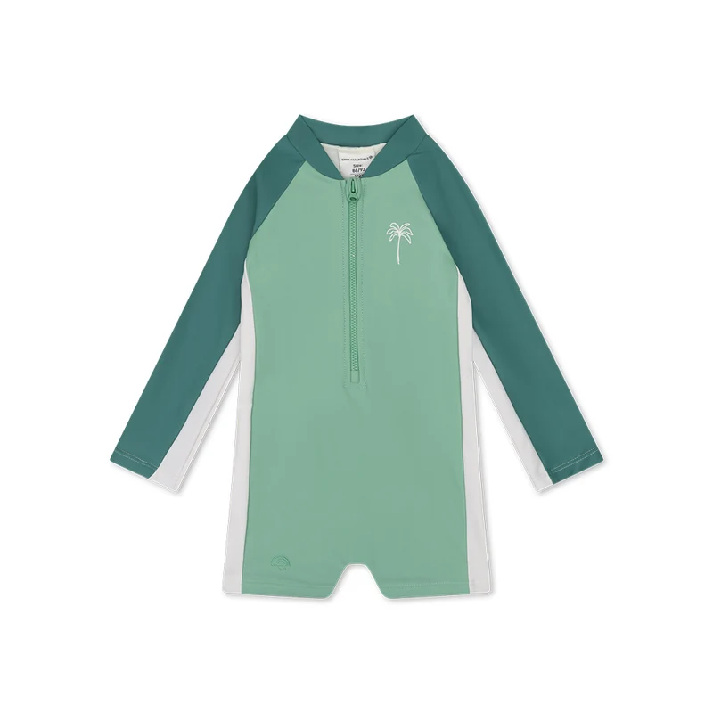 UV Swimsuit Boys - Green - Feeling Beachy