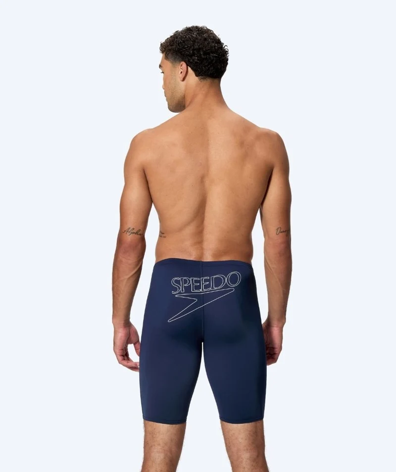 Speedo lange Badehose für Herren - Endurance Logo - Dunkelblau
