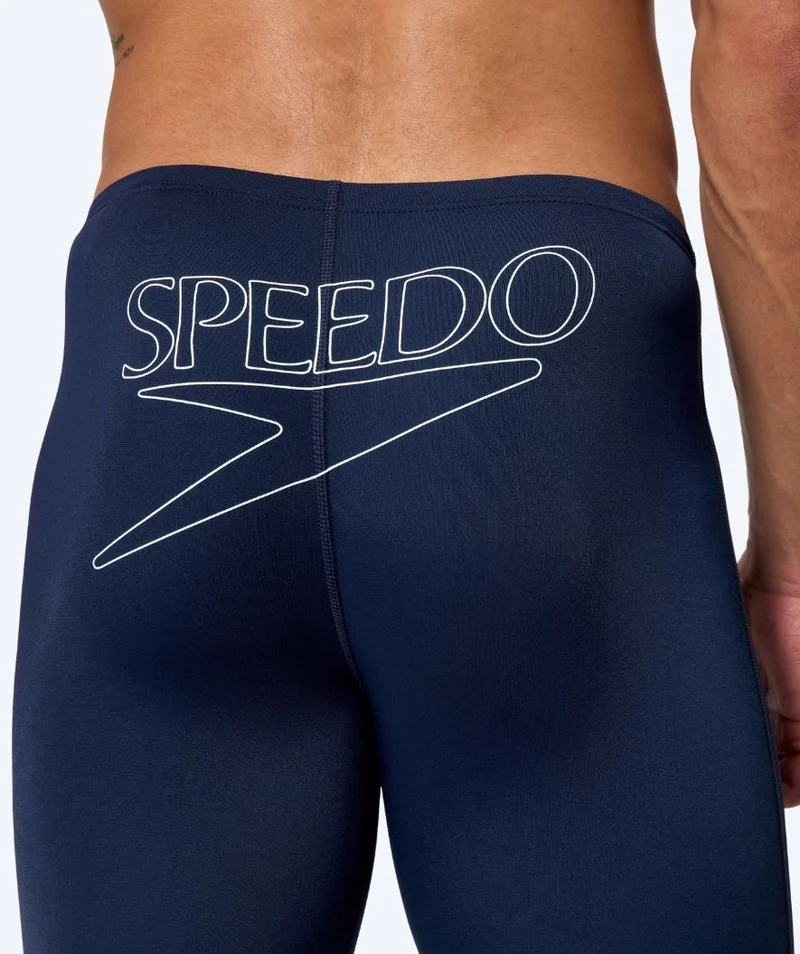 Speedo lange Badehose für Herren - Endurance Logo - Dunkelblau
