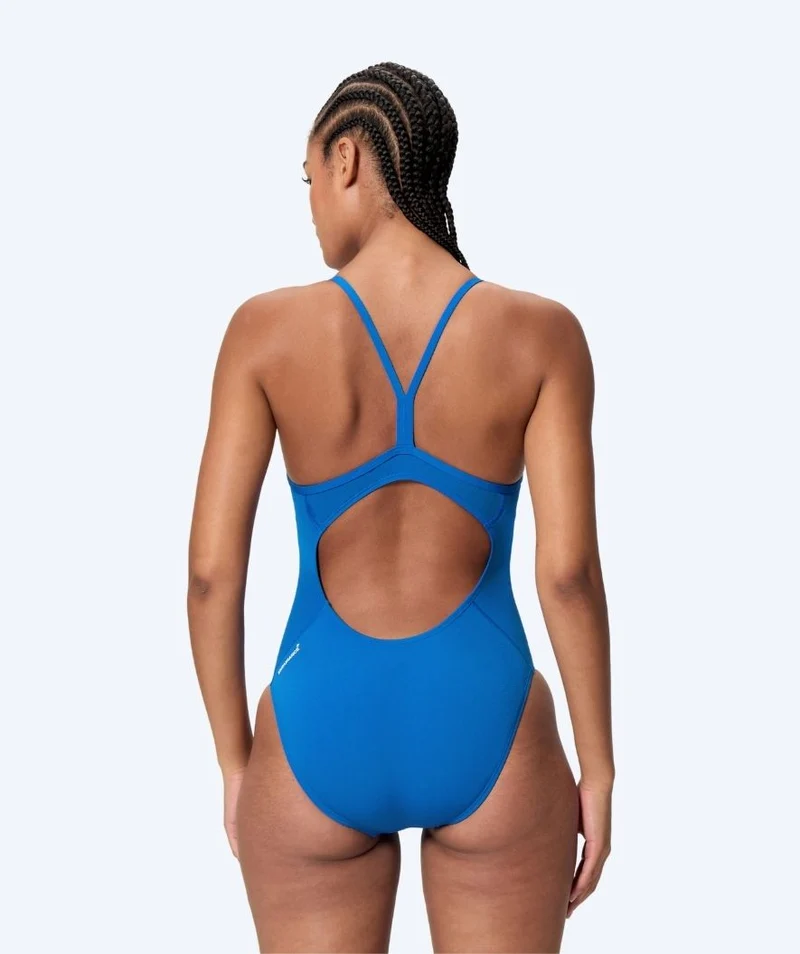 Speedo Badeanzug für Damen - Endurance Logo Thin Strap - Hellblau