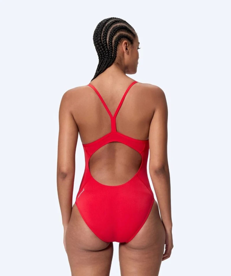 Speedo Badeanzug für Damen - Endurance Logo Thin Strap - Rot