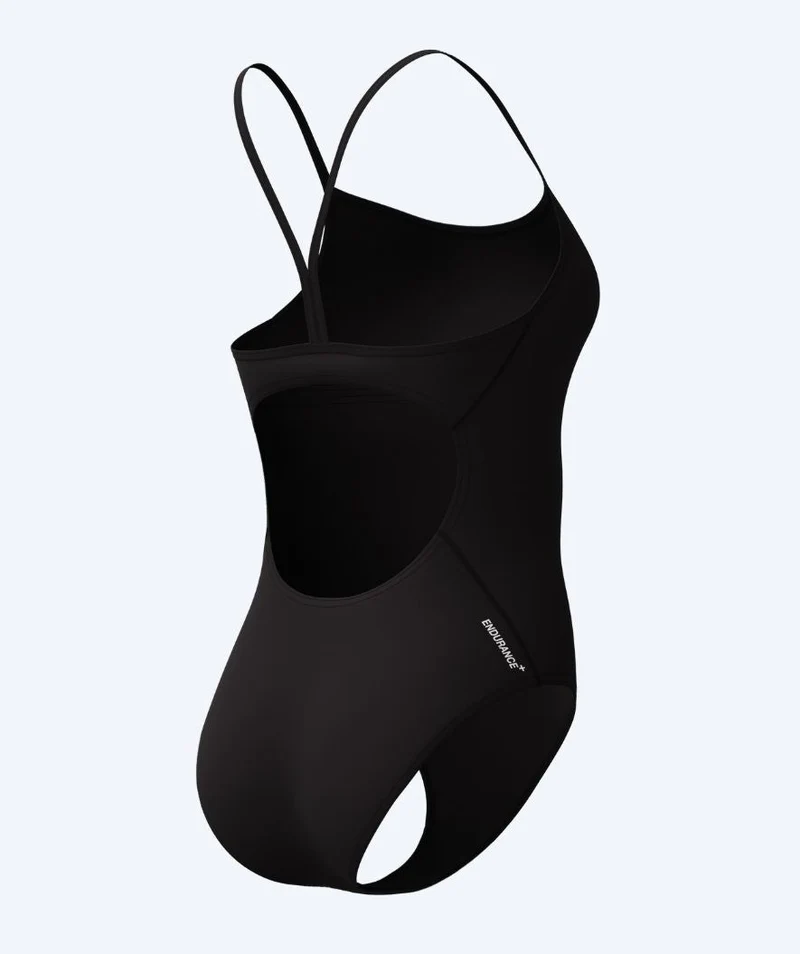 Speedo Badeanzug für Damen - Endurance Logo Thin Strap - Schwarz