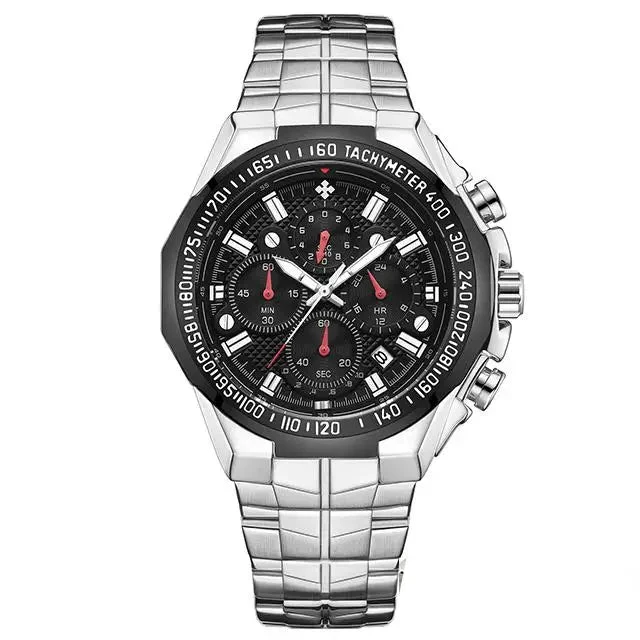 WWOOR Luxus-Herrenarmbanduhr - Goldener Chronograph Modell 2021