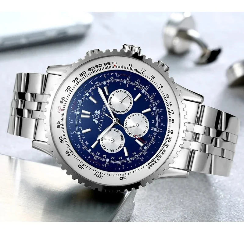 Automatische mechanische Herren-Sportuhr 50 mm – Selbstaufzug & robustes Design